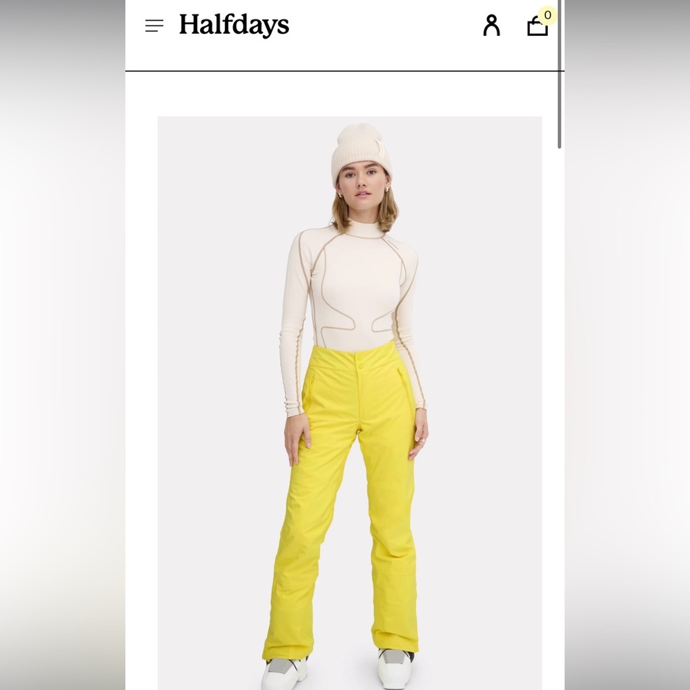 Halfdays Women's Yellow Snow Pants
